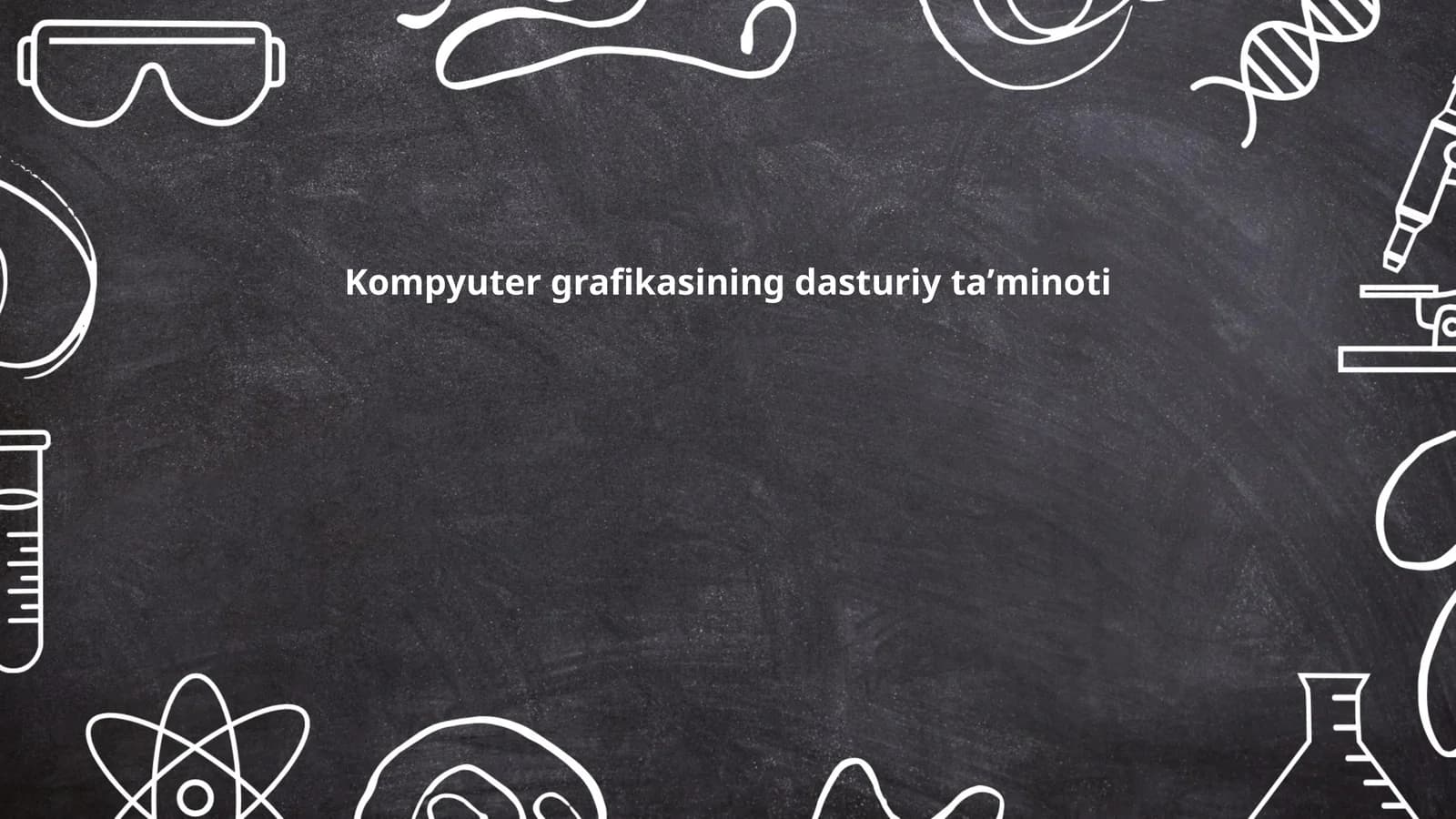 Kompyuter grafikasining dasturiy taʼminoti