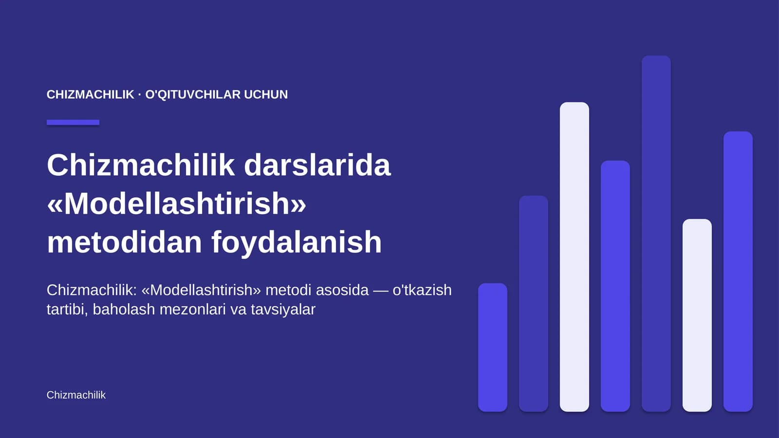 chizmachilik darslarida modellashtirish metodidan foydalanish 1768