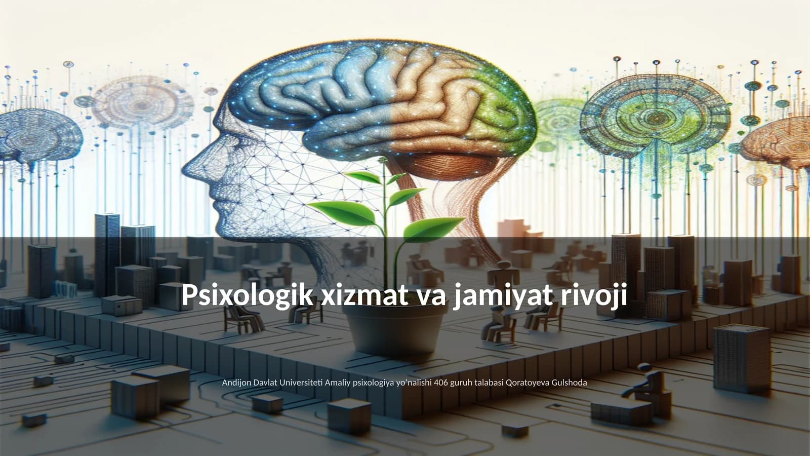 Psixologik xizmat va jamiyat rivoji