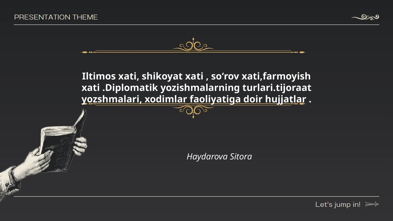 Diplomatik yozishmalarning turlari