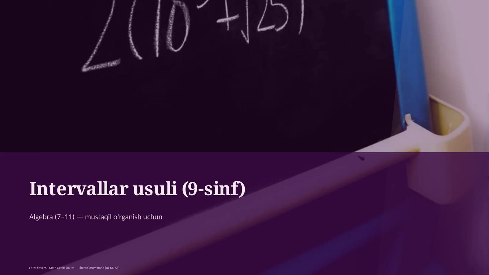 Intervallar usuli (9-sinf)