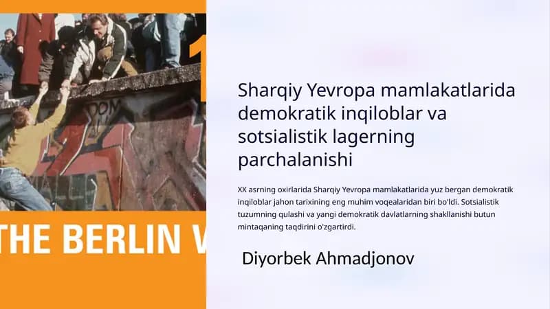 Sotsialistik tuzumning parchalanishi