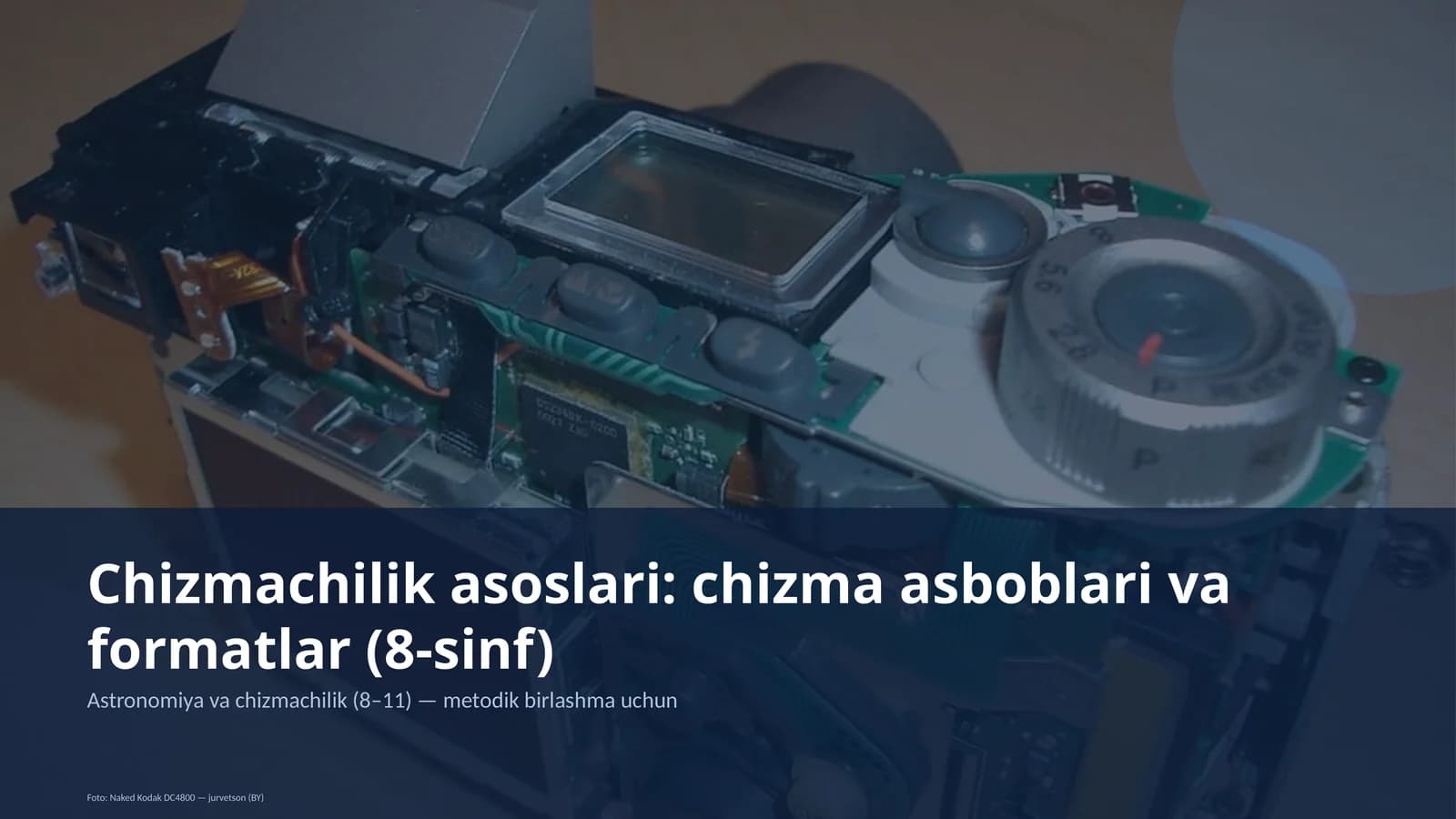 Chizmachilik asoslari: chizma asboblari va formatlar (8-sinf)