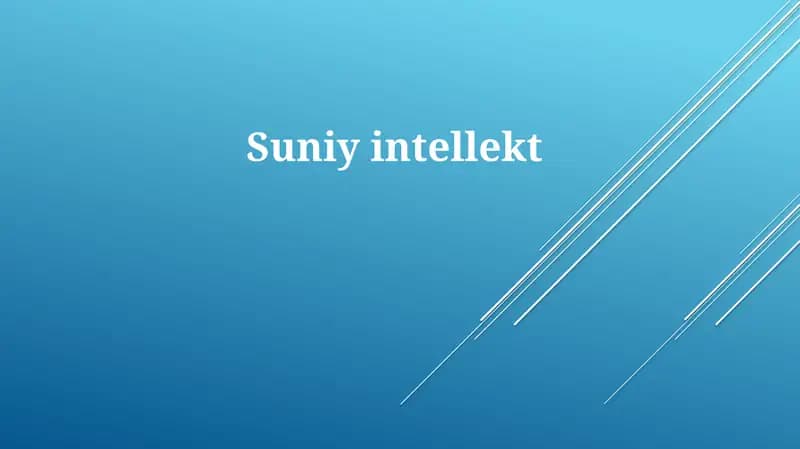 Sun'iy intellekt