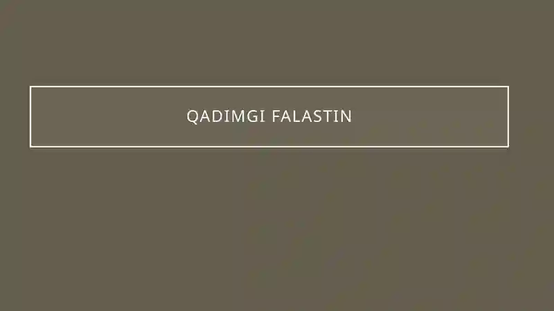 QADIMGI FALASTIN