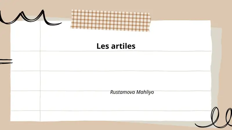 Les artiles