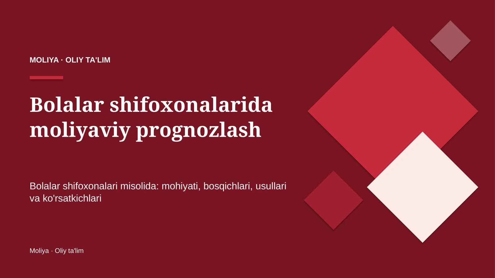Moliyaviy prognozlash
