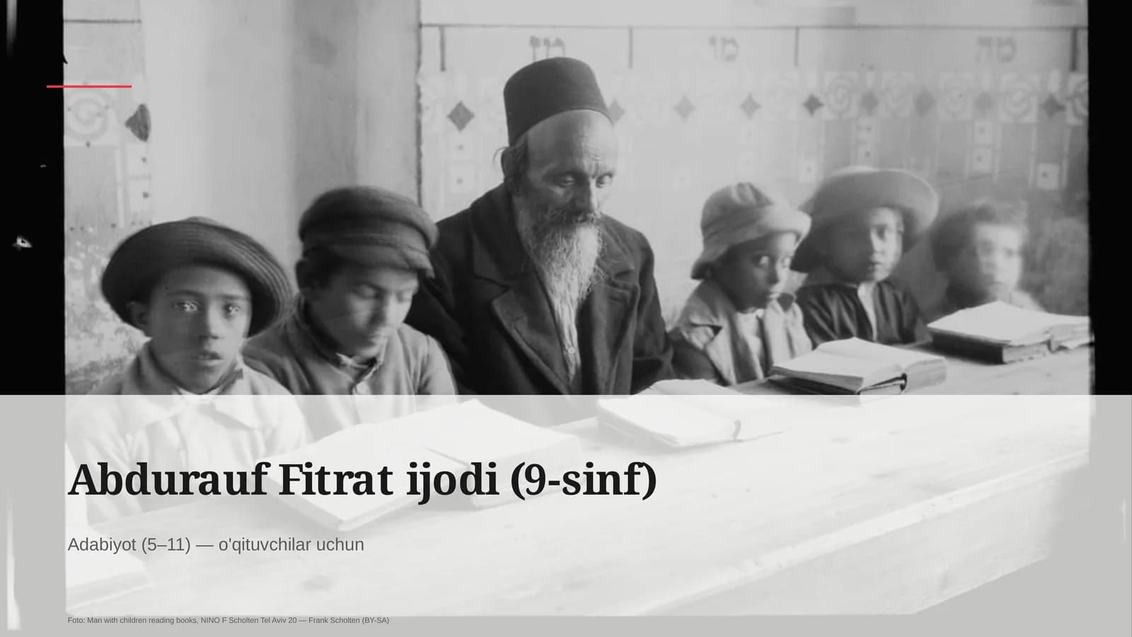 Abdurauf Fitrat ijodi (9-sinf)