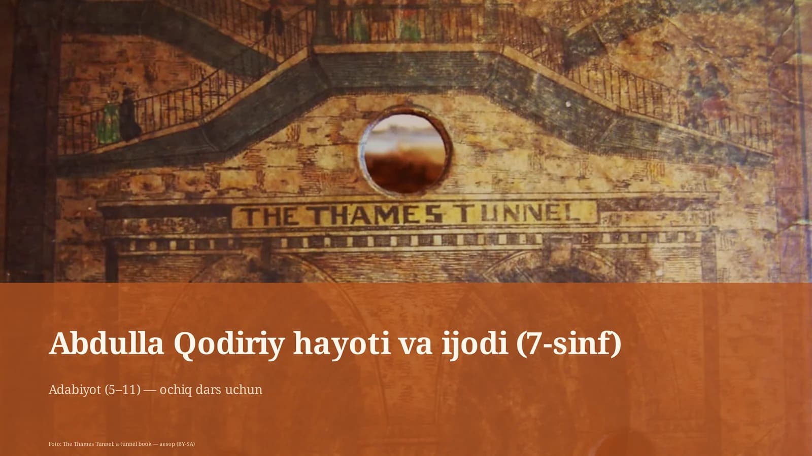 Abdulla Qodiriy hayoti va ijodi (7-sinf)