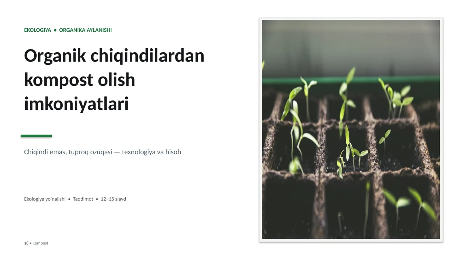 ORGANIKA AYLANISHI