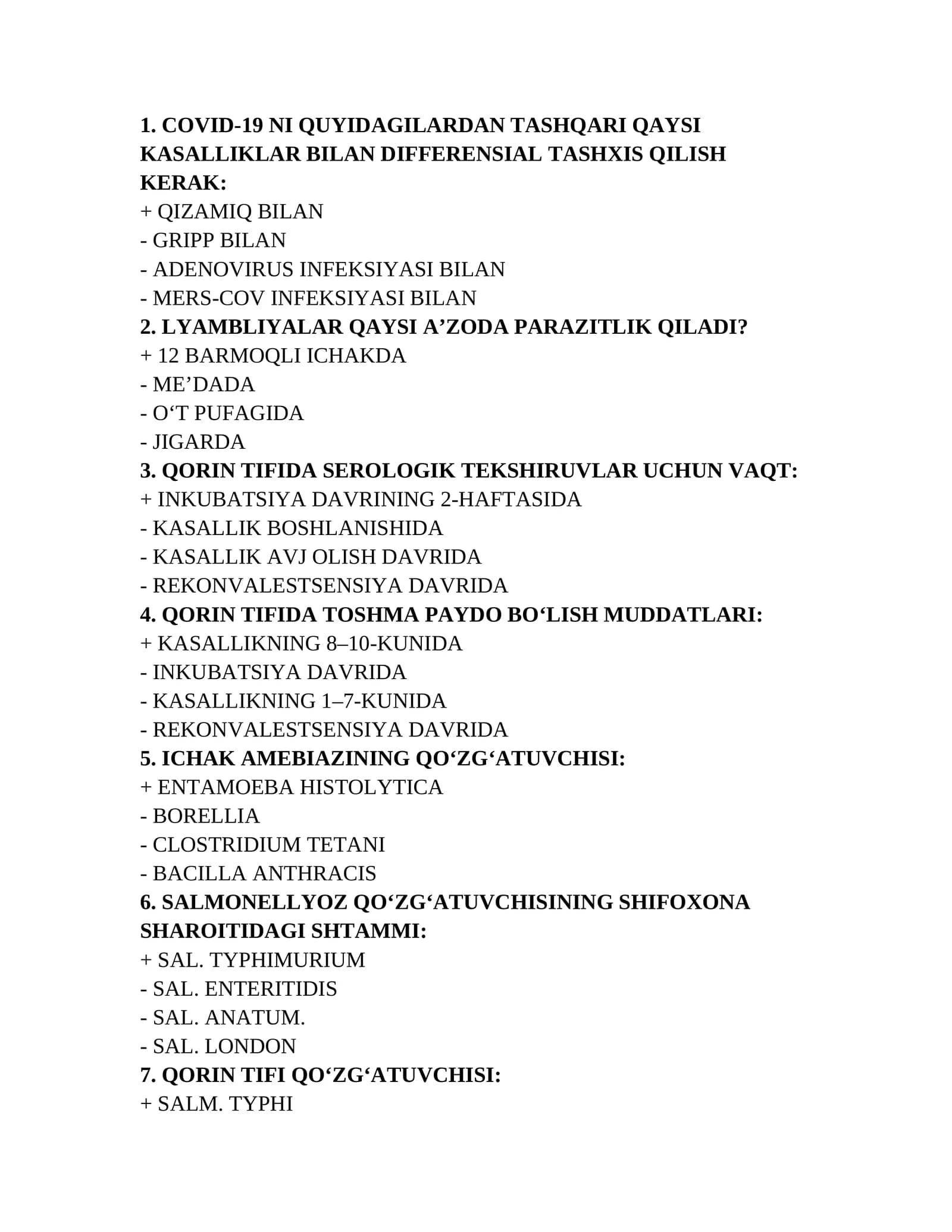 LYAMBLIYALAR PARAZITLIK QILISHI