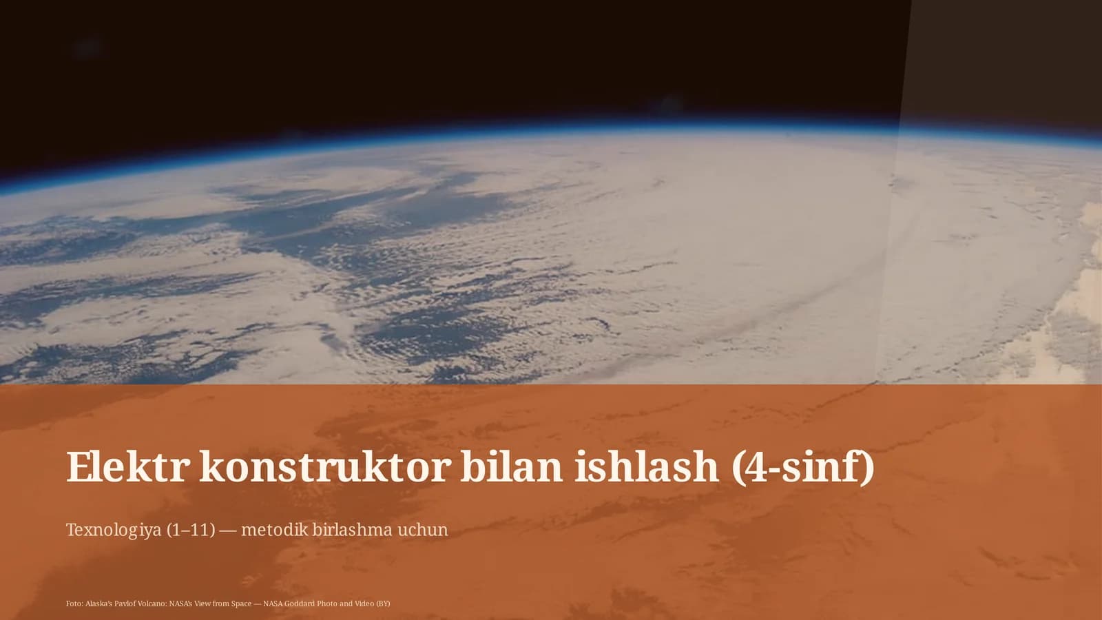 Elektr konstruktor bilan ishlash (4-sinf)