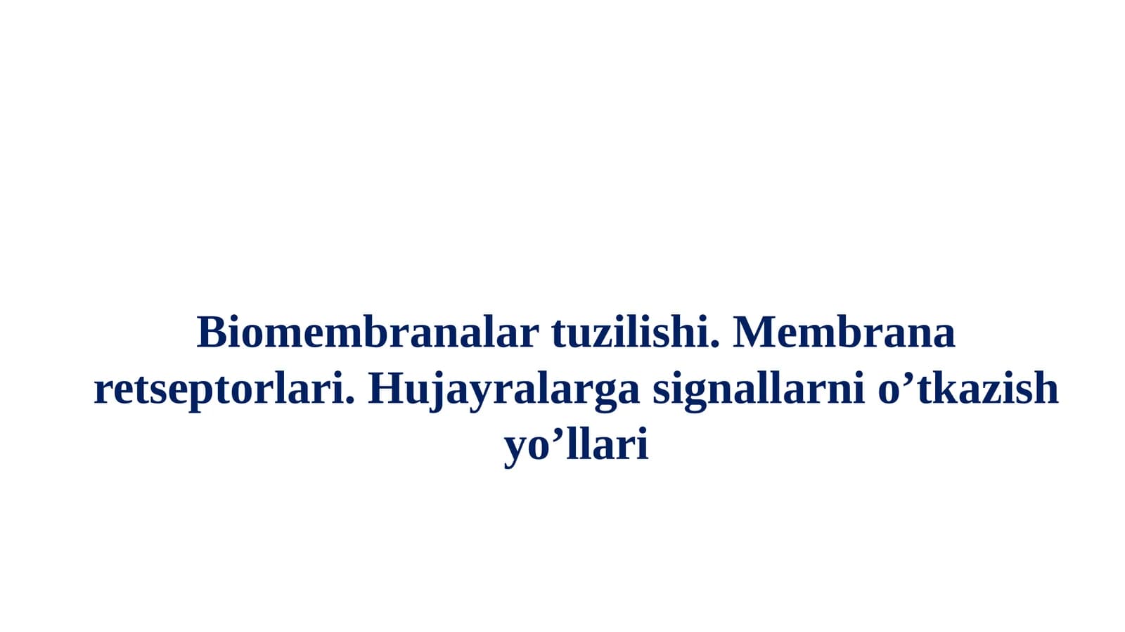 Biomembranalar funksiyalari