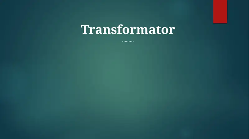 Transformator