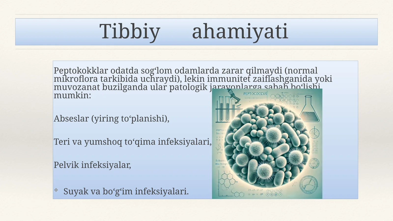 Tibbiy ahamiyati
