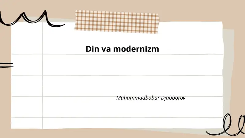 Din va modernizm