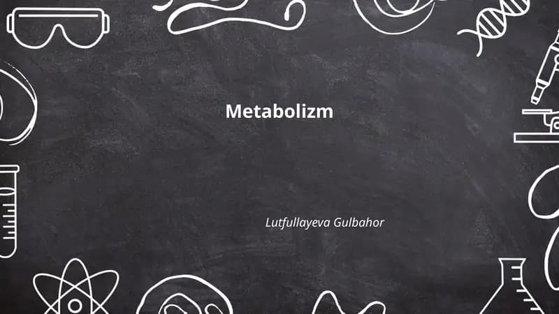 Metabolizm
