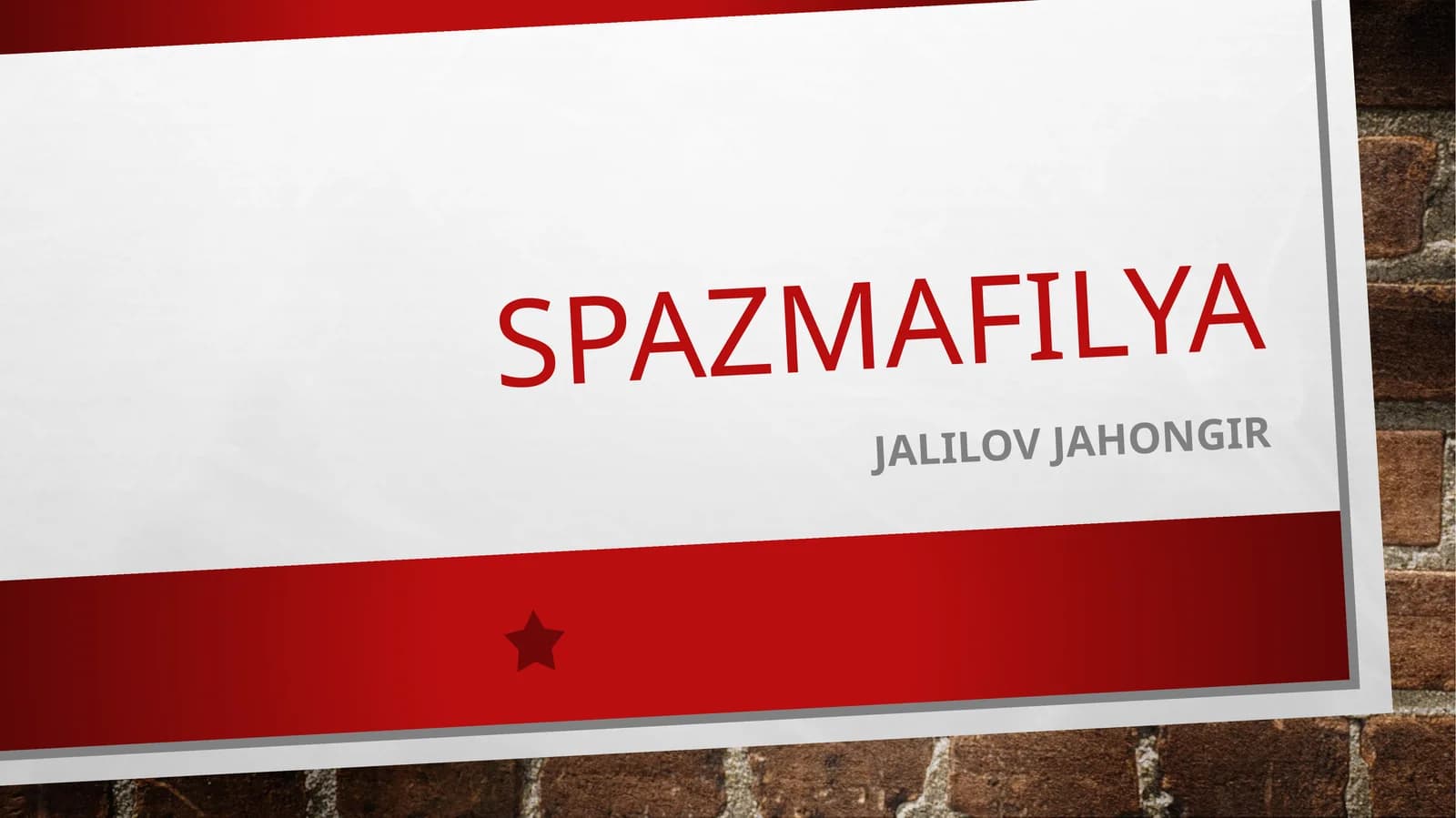 Spazmafilya