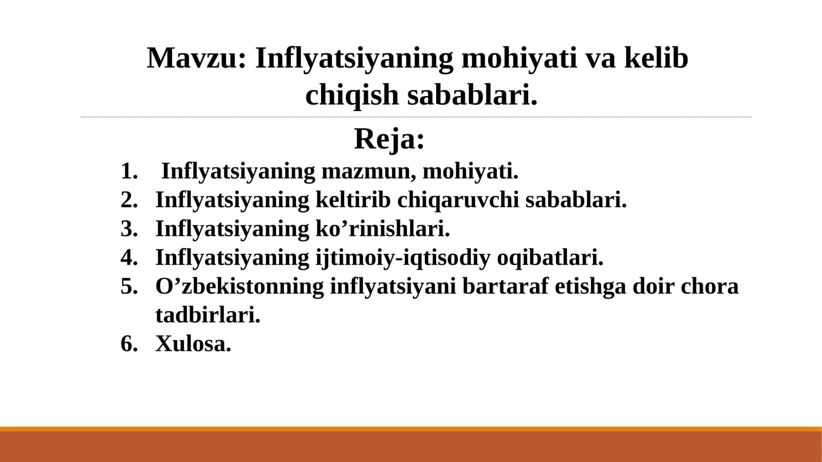 Inflyatsiyaning mohiyati va kelib