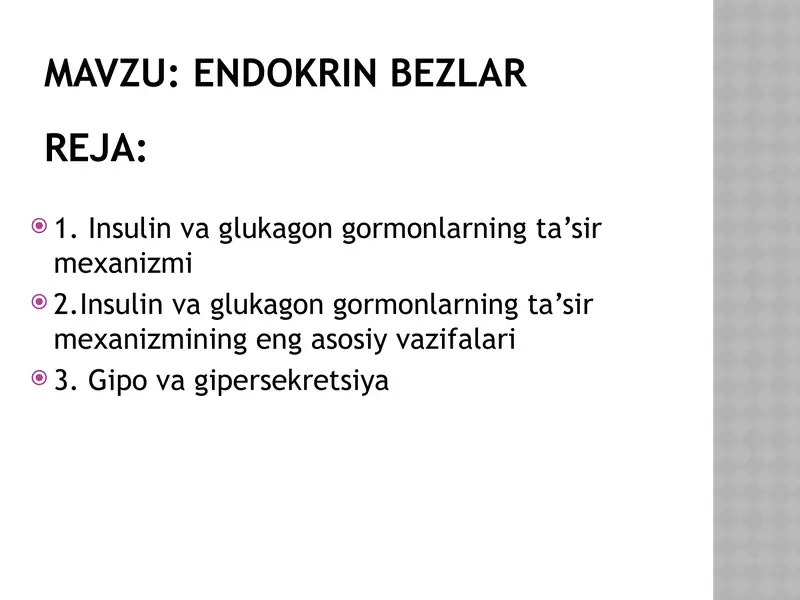 endokrin bezlar