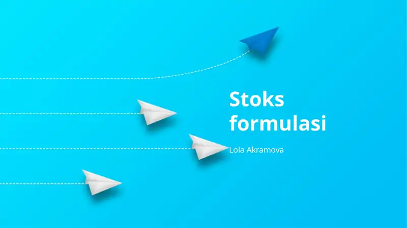 Stoks formulasi