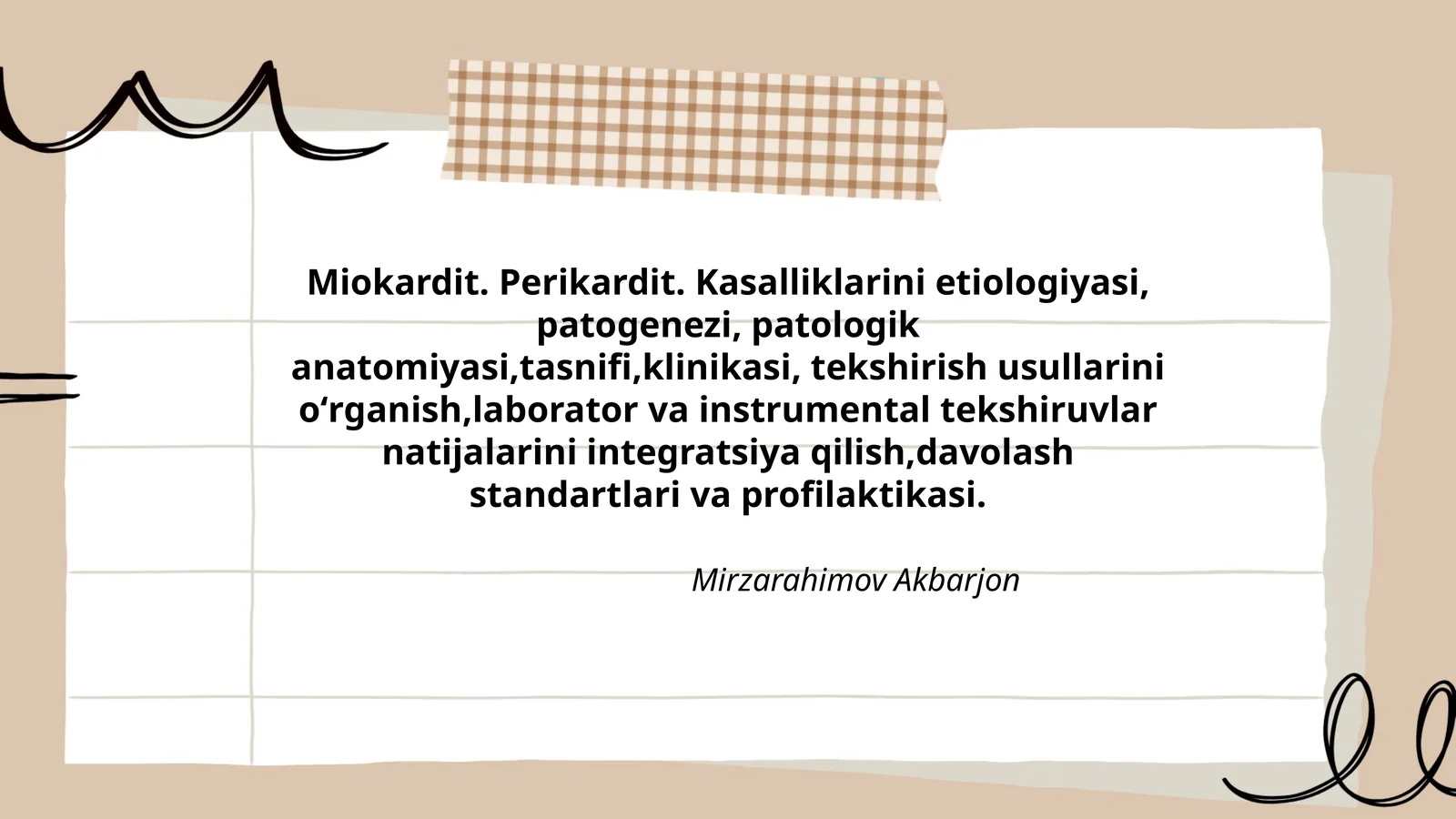Miokardit. Perikardit