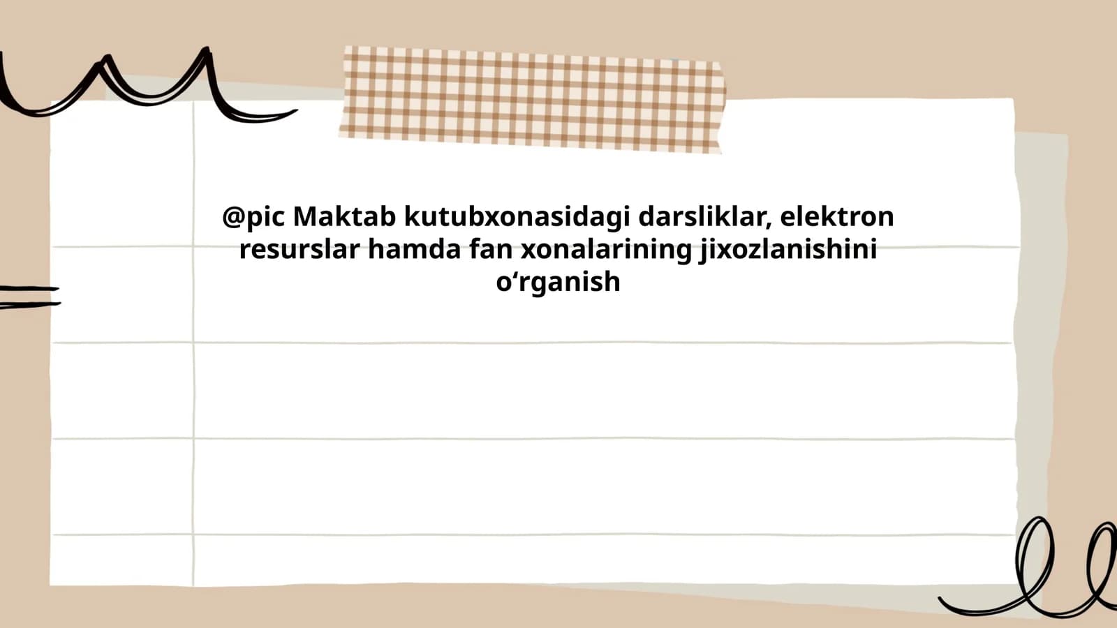Maktab kutubxonasi tahlili