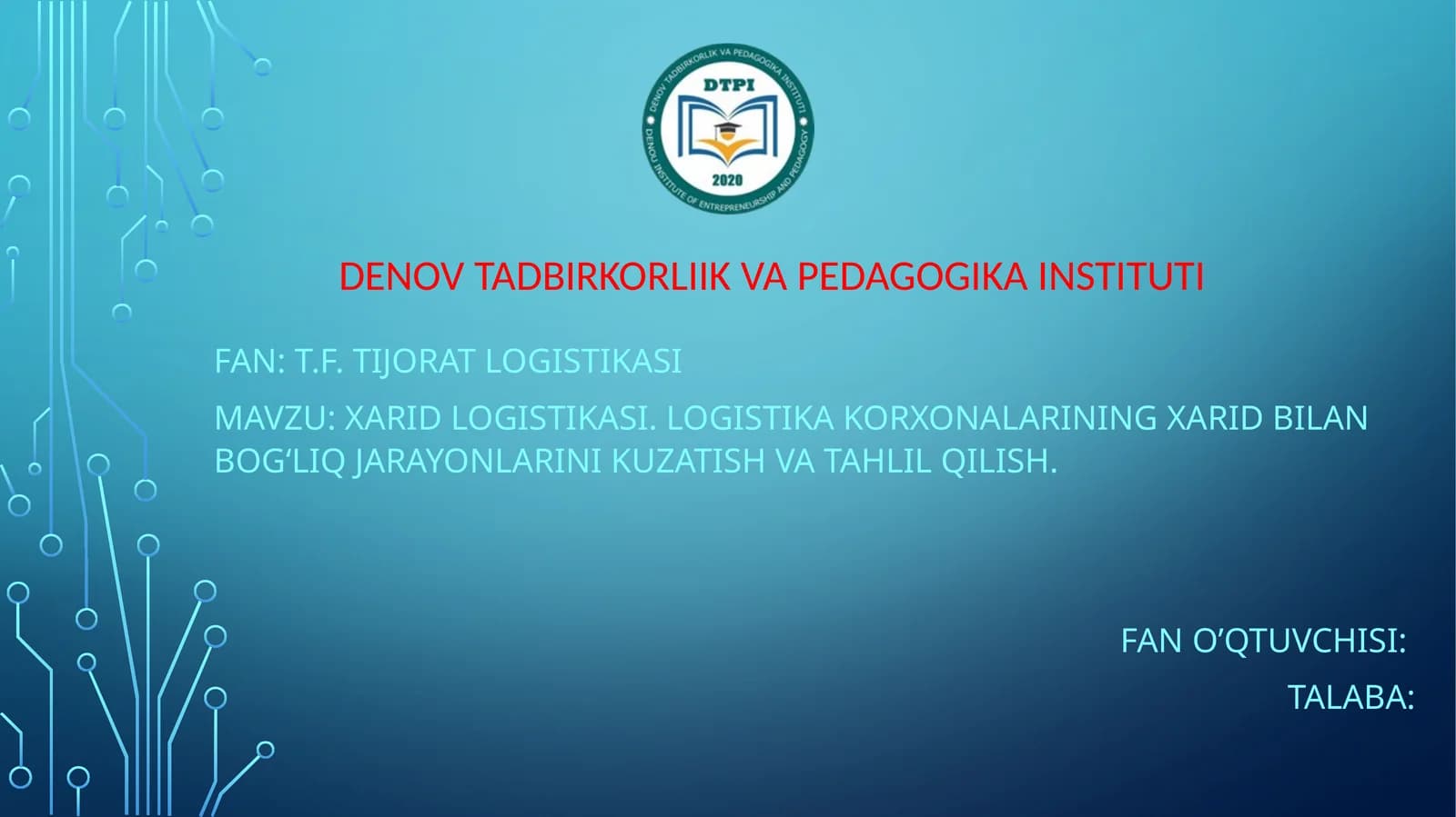 Fan:t.f.Tijoratlogistikasi