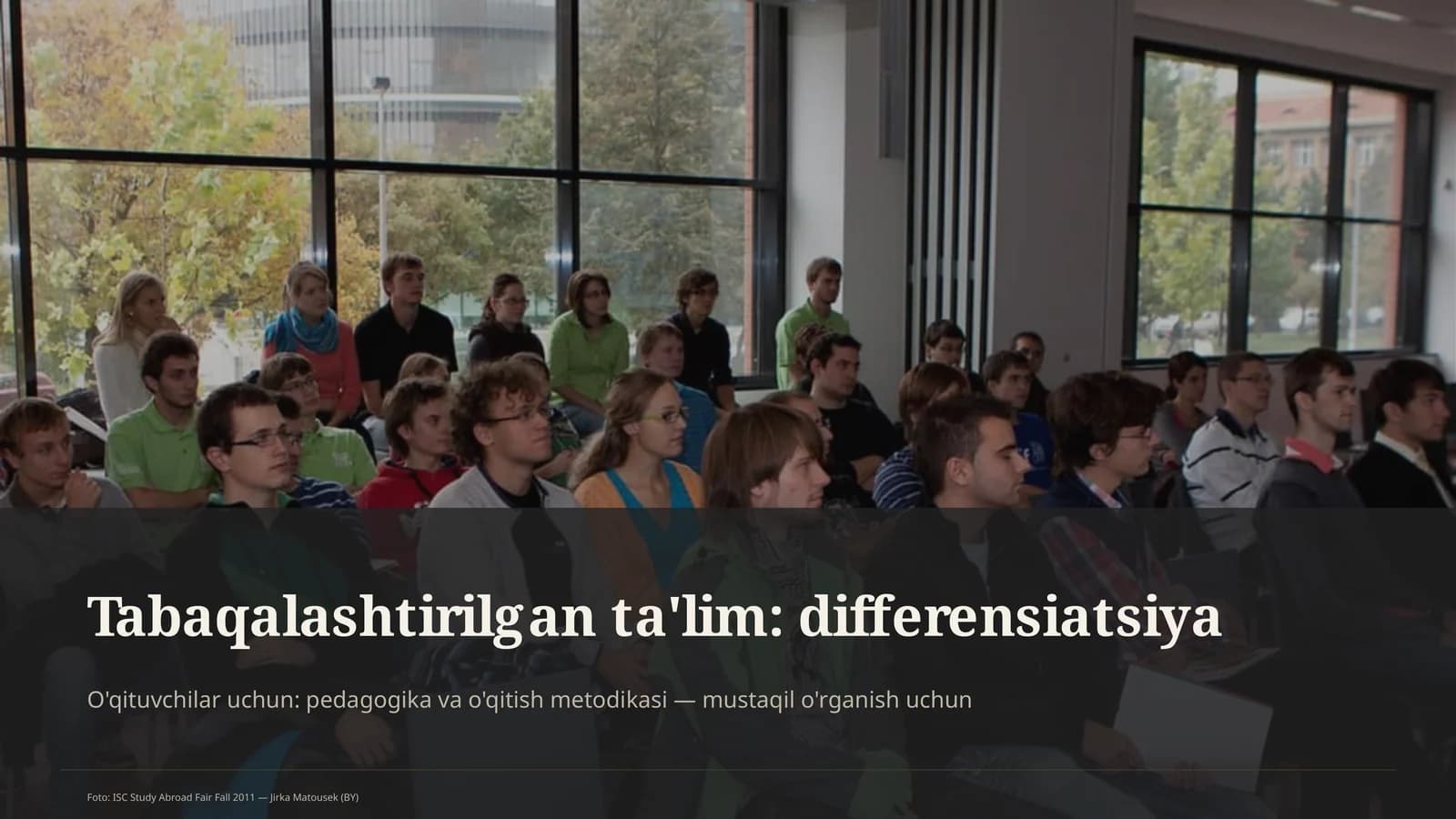Tabaqalashtirilgan ta'lim: differensiasiya