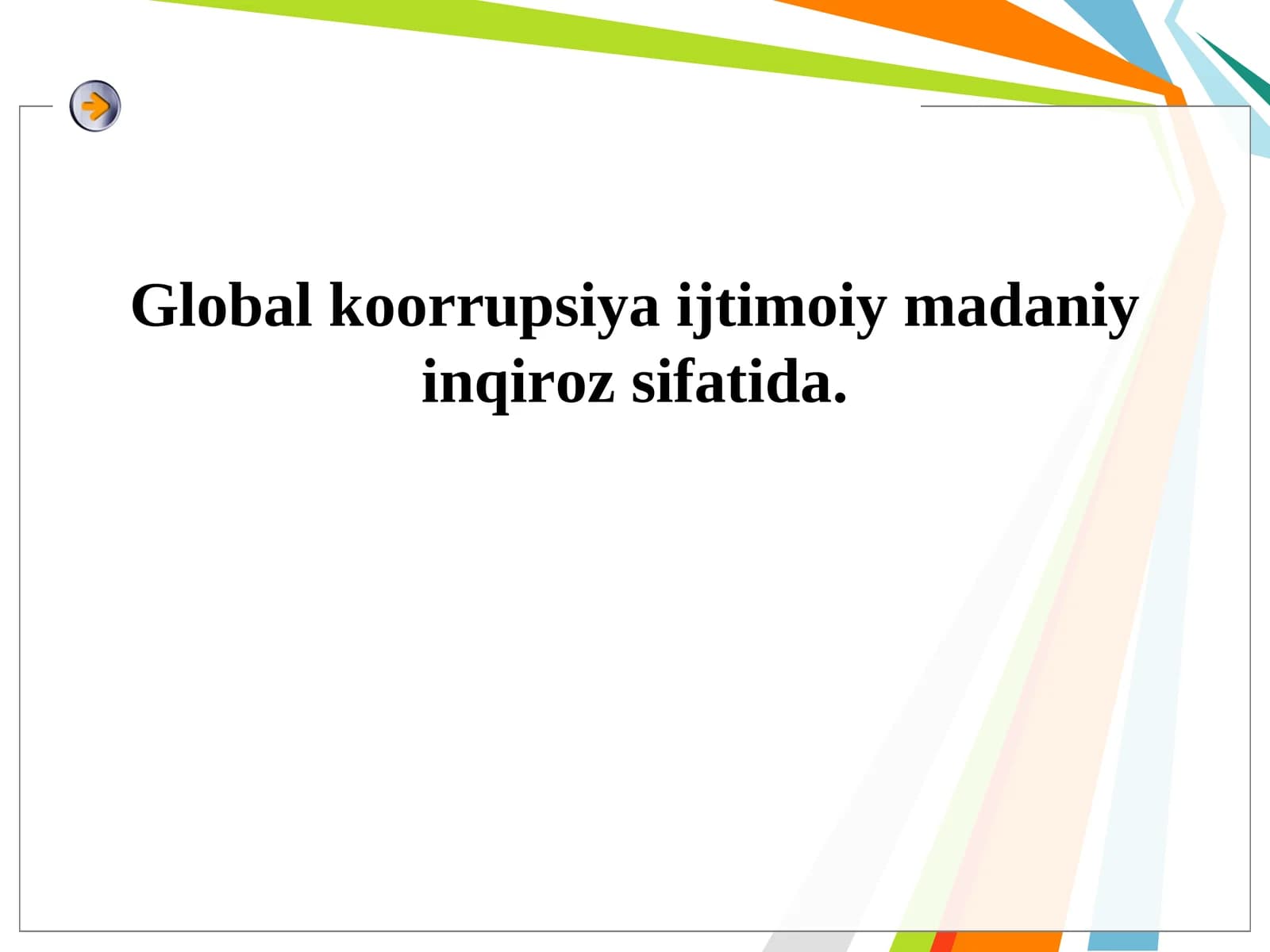 Korruptsiyaga qarshi kurash