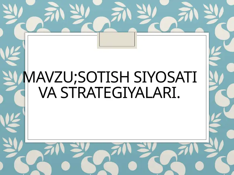 Product slide 1