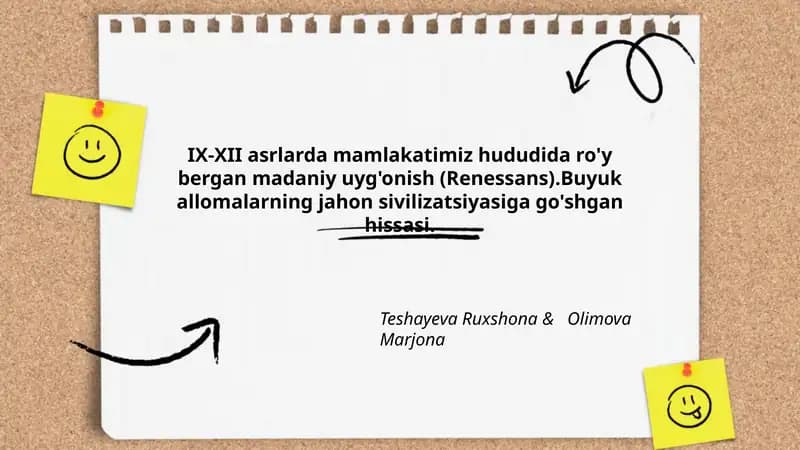 Madaniy Uyg'onish (Renessans)