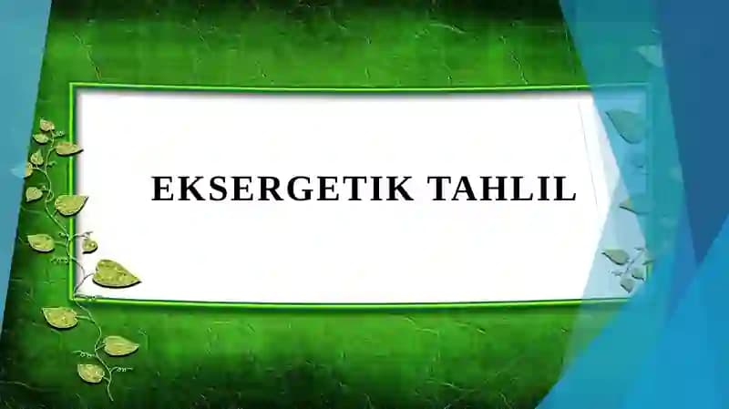Eksergetik tahlil