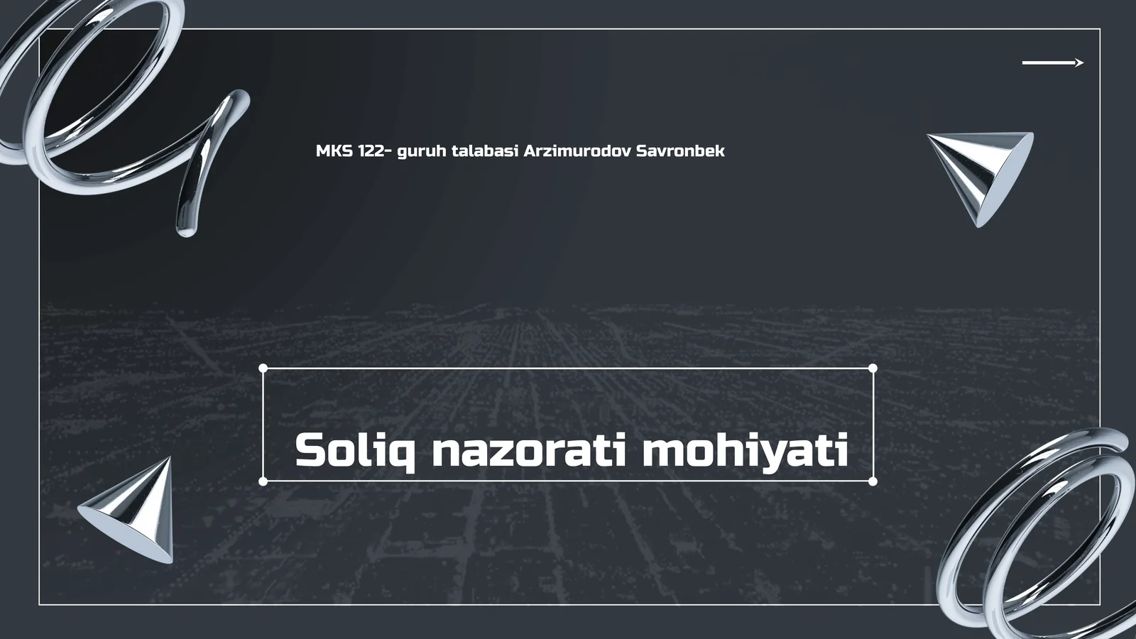 Soliq nazorati mohiyati