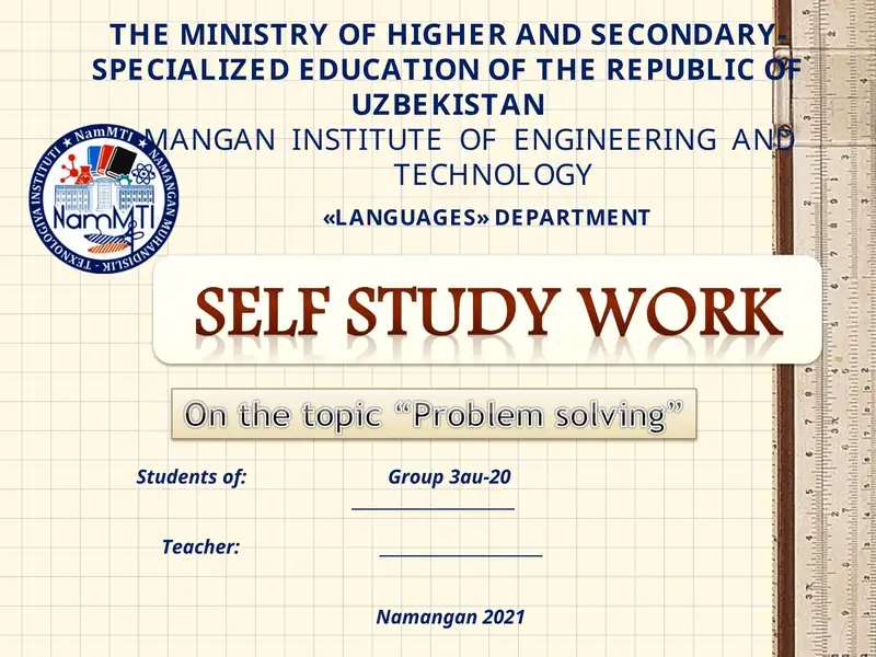 Problem Solving