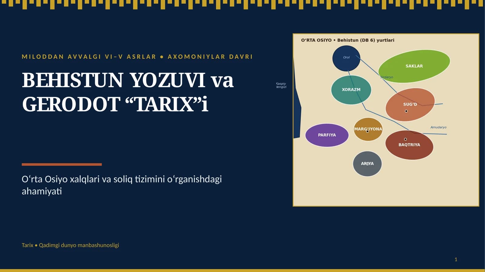 Behistun Yozuvi va Gerodot “Tarix”i