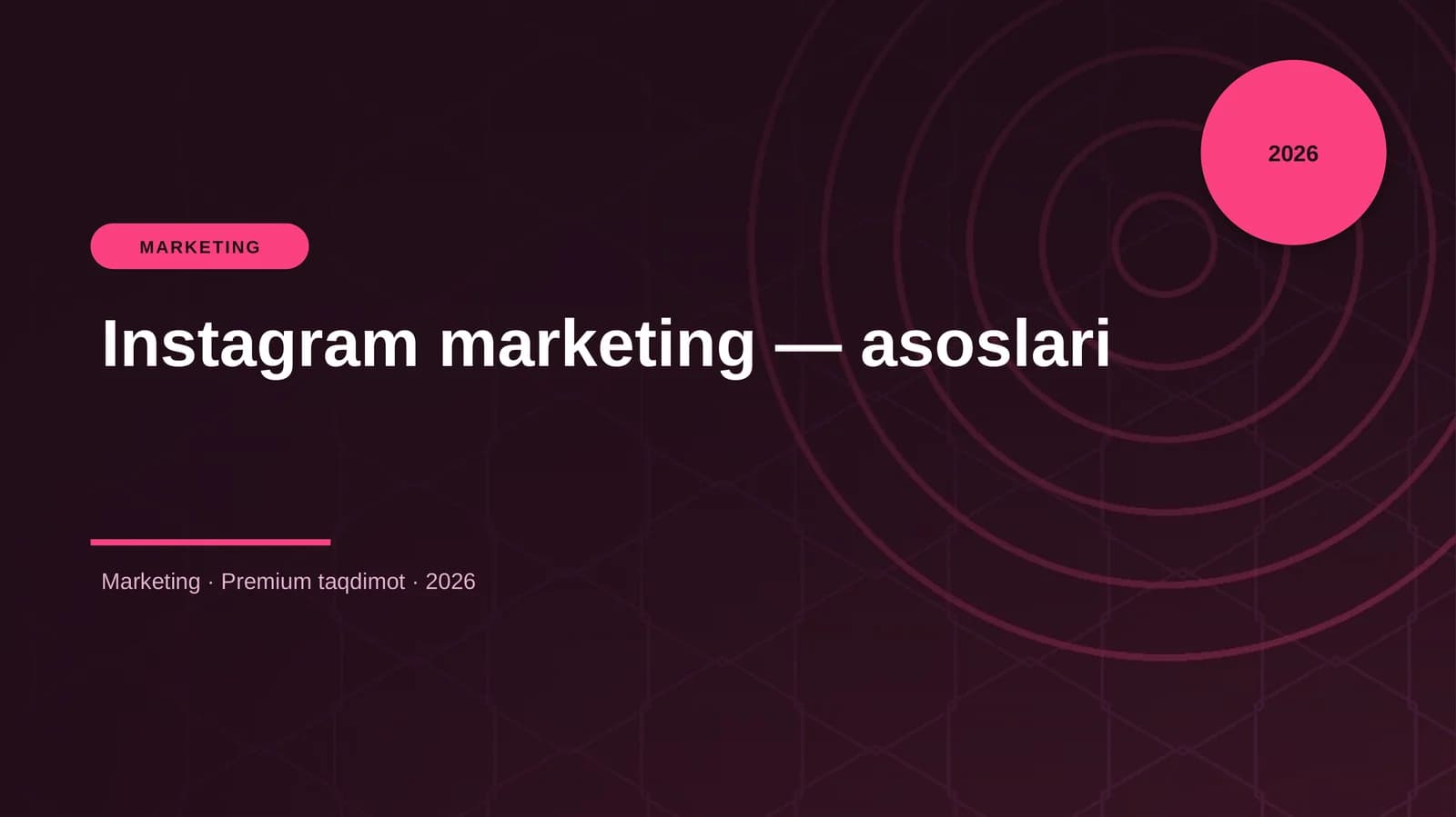 Instagram marketing — asoslari