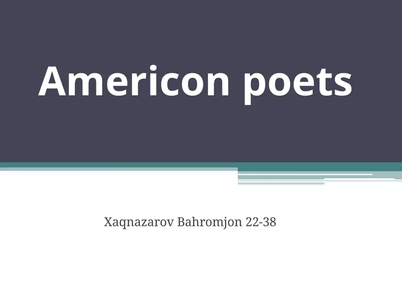Poetry