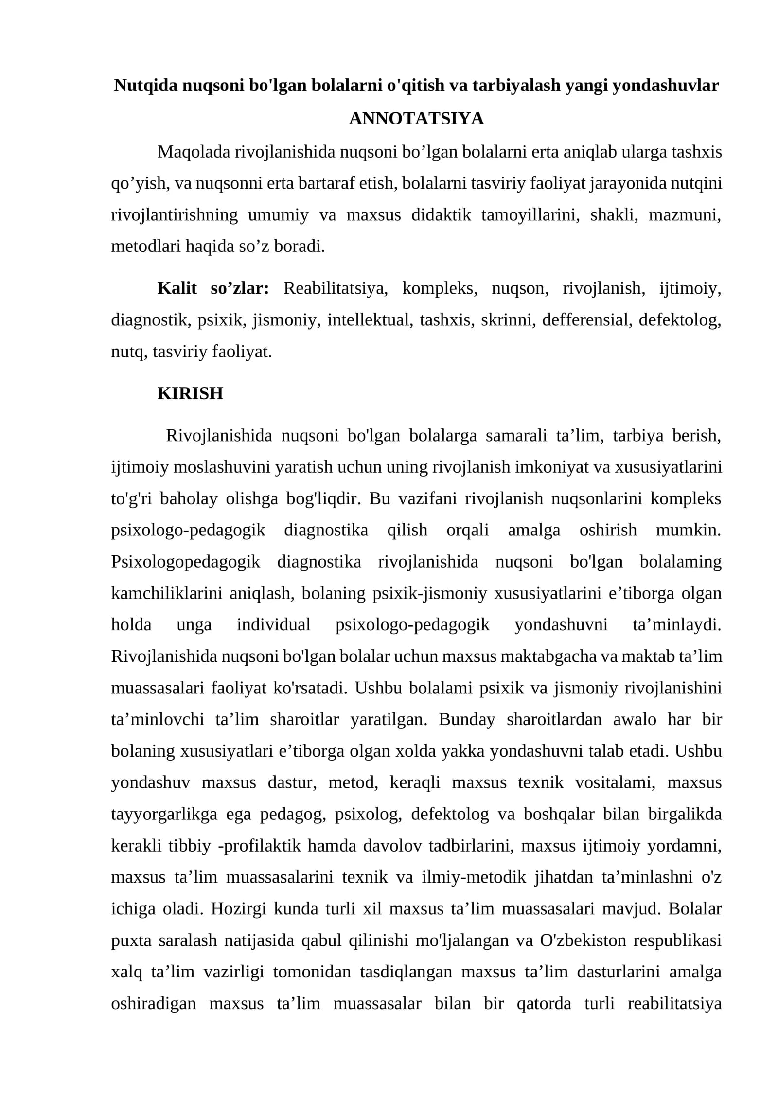 Bolalar tasviriy faoliyati