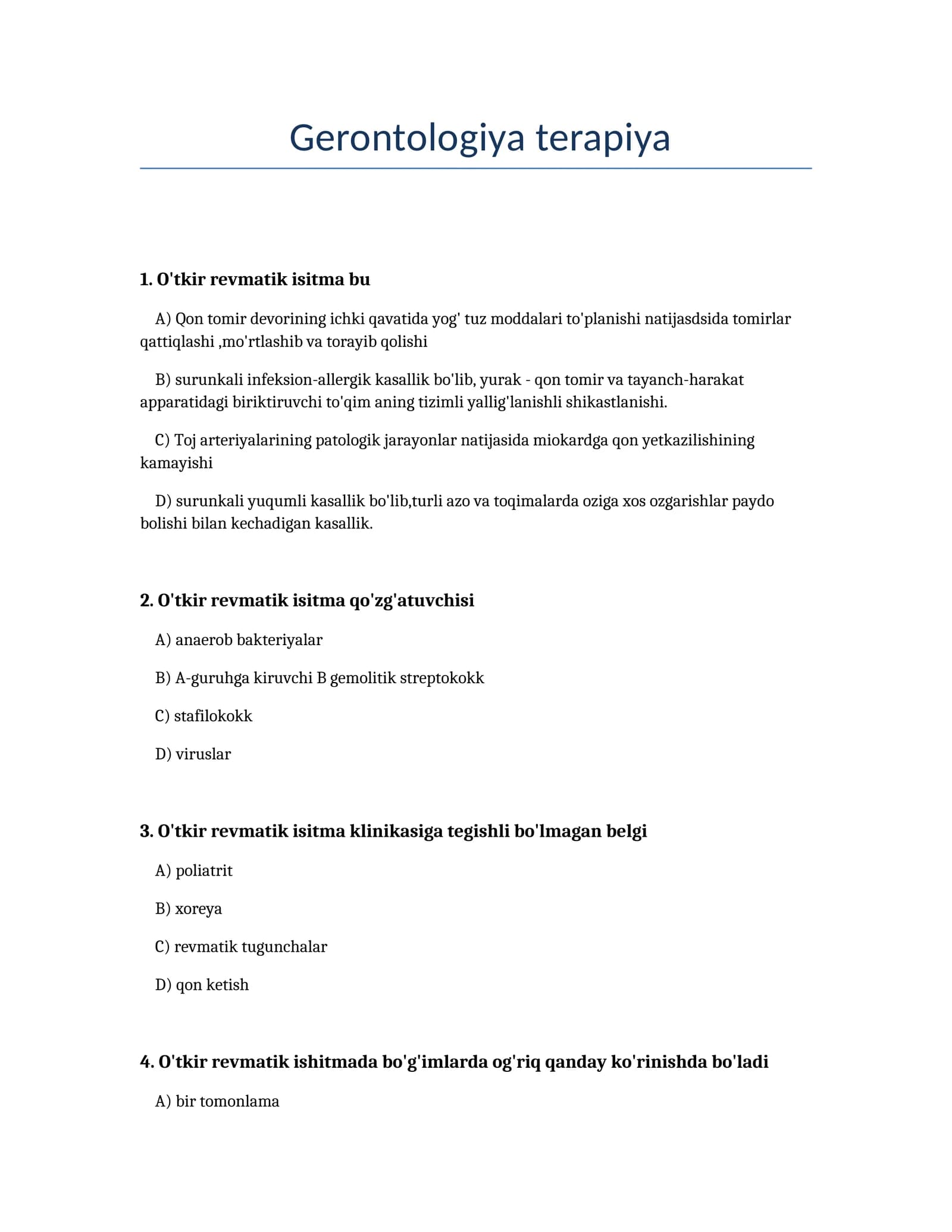 Gerontologiya terapiya