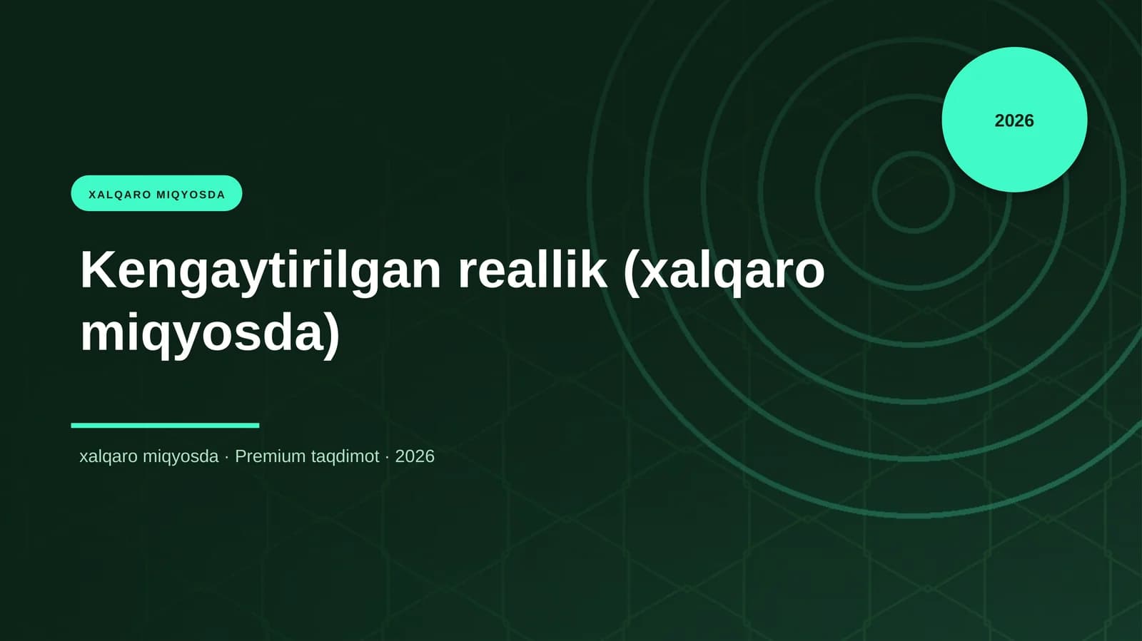 Kengaytirilgan reallik (xalqaro miqyosda)
