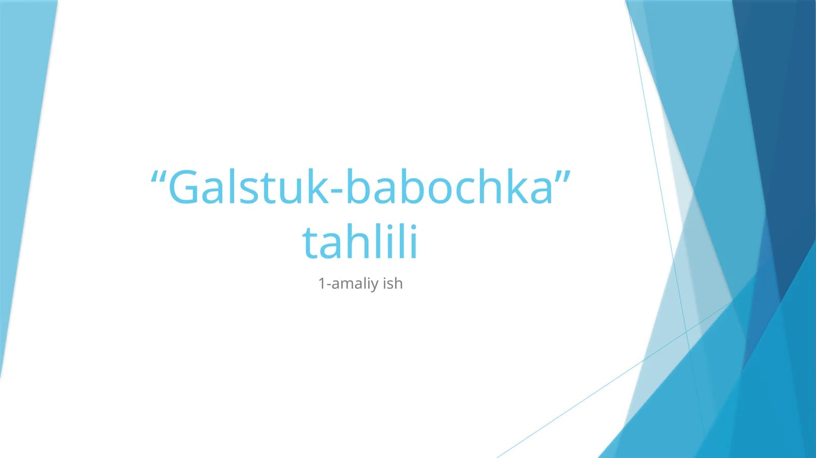 Galstuk-babochka tahlili