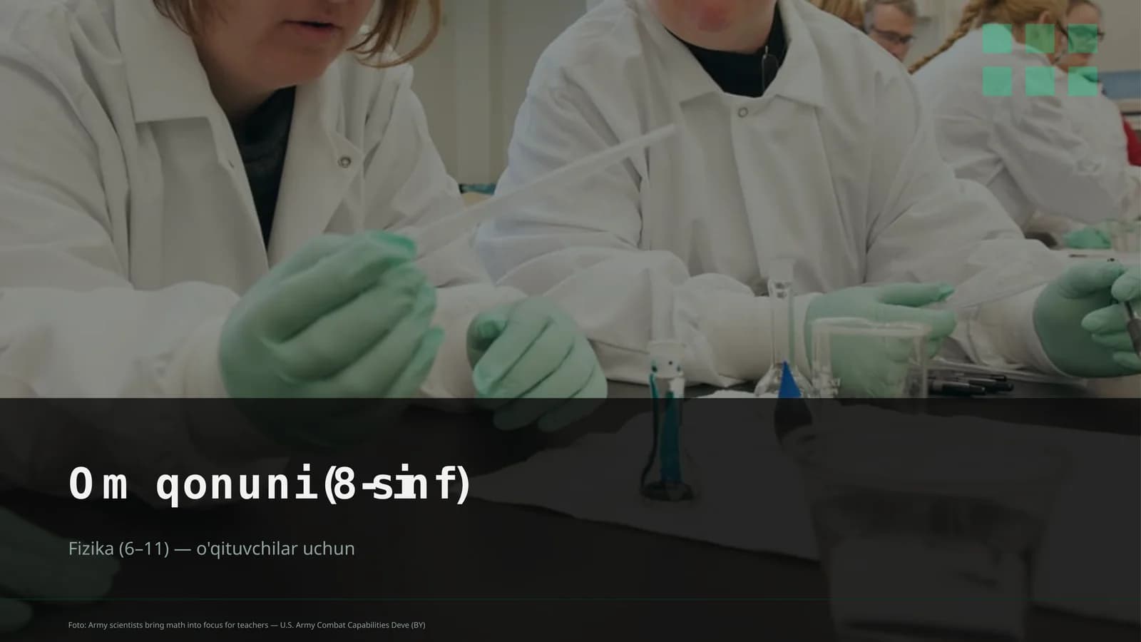 Om qonuni (8-sinf)