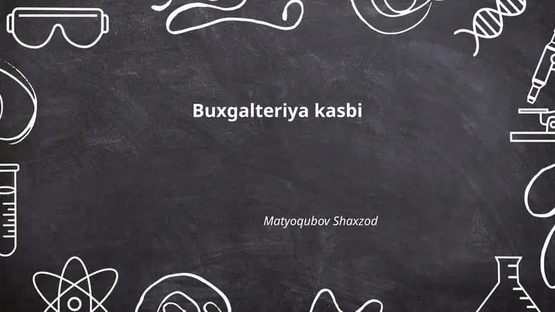 Buxgalteriya kasbi