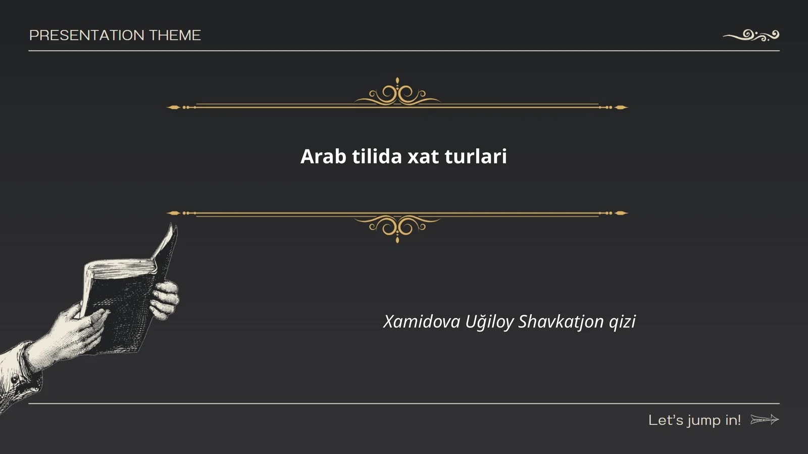 Arab tilida xat turlari