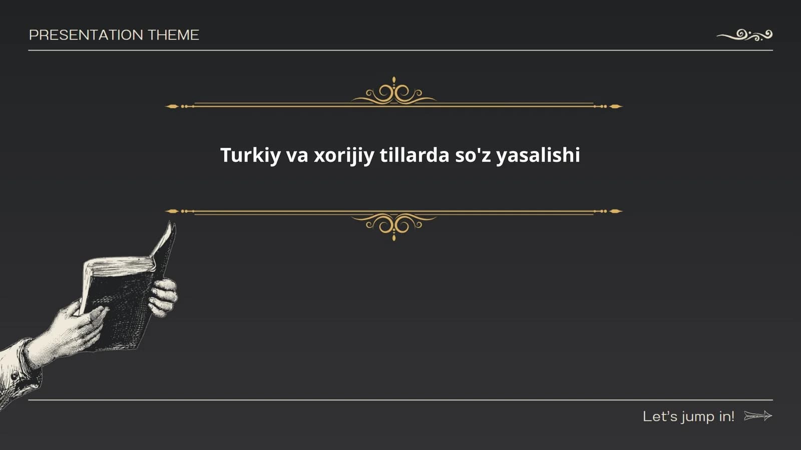 So'z yasalishi turk tilida