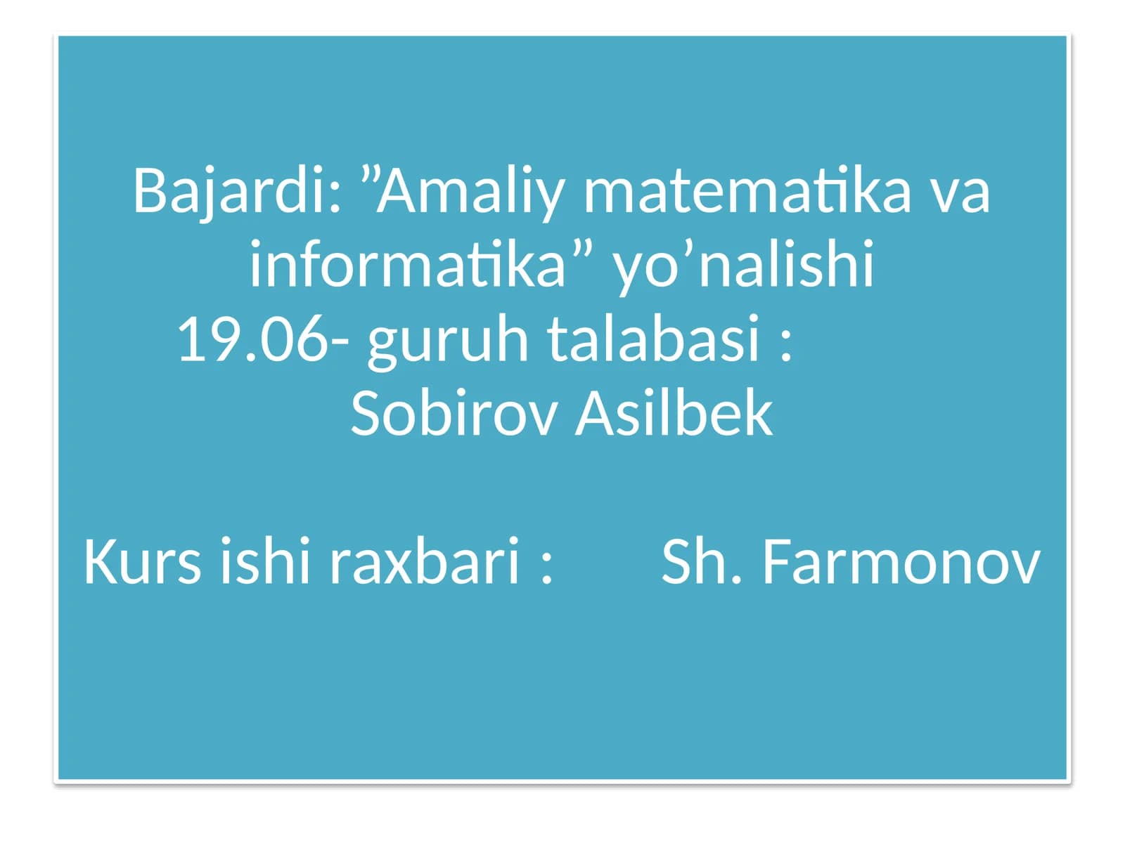 Amaliymatematikavainformatika