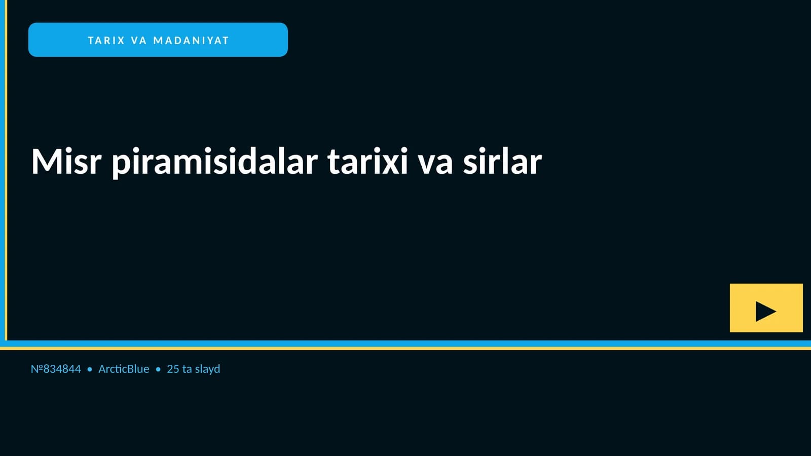 Misr piramisidalar tarixi va sirlar