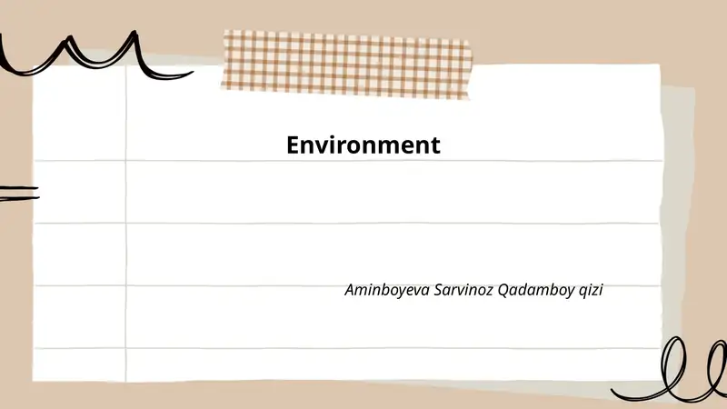 Environment