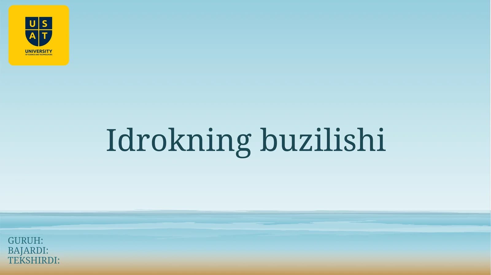 Idrokningbuzilishi